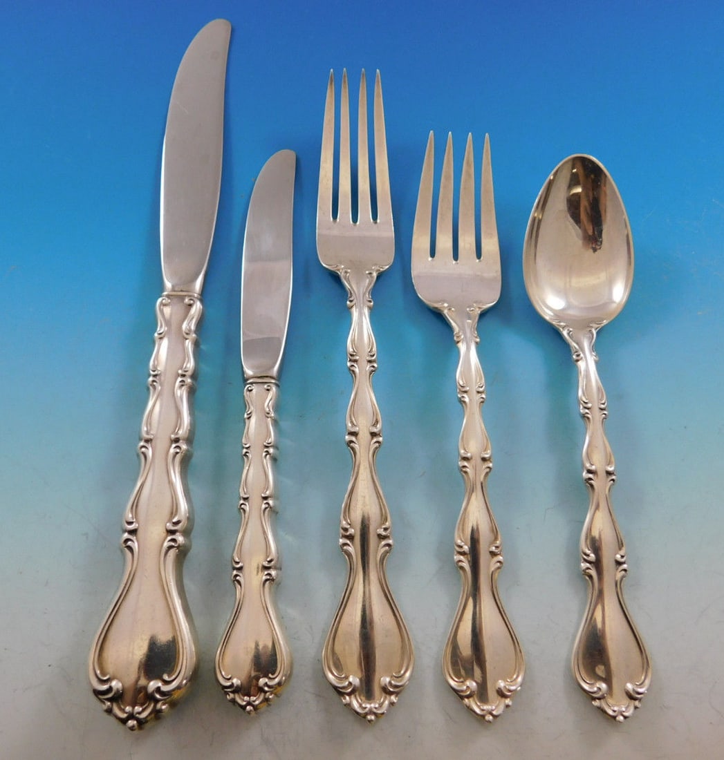 Towle Country Manor Sterling Silver Flatware Set for 12 66 Pieces: Towle Country Manor Sterling Silver Flatware Set for 12 66 Pieces Enhance your dining experience with this exquisite Country Manor flatware set by Towle. Made from high-quality sterling silver, this s
