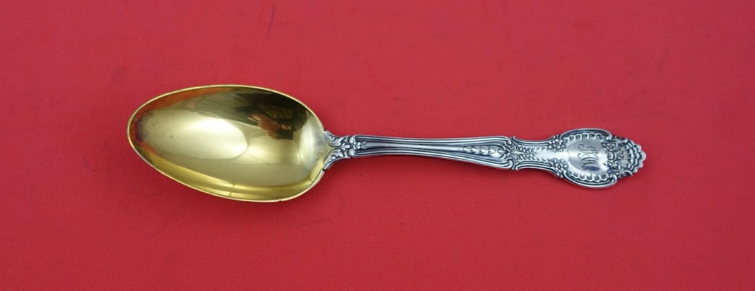 Tiffany & Co. Richelieu Sterling Silver Teaspoon Goldwashed 6" (1 of 2)
