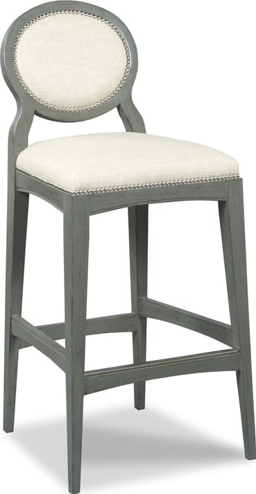 Woodbridge Ventura Counter Stool Nickel Sahara Finish Gray 36H: Woodbridge Ventura Counter Stool Nickel Sahara Finish Gray 36H Introducing the Nickel Detail Gray Counter Stool, designed with elegance and functionality in mind. This stylish counter stool features a