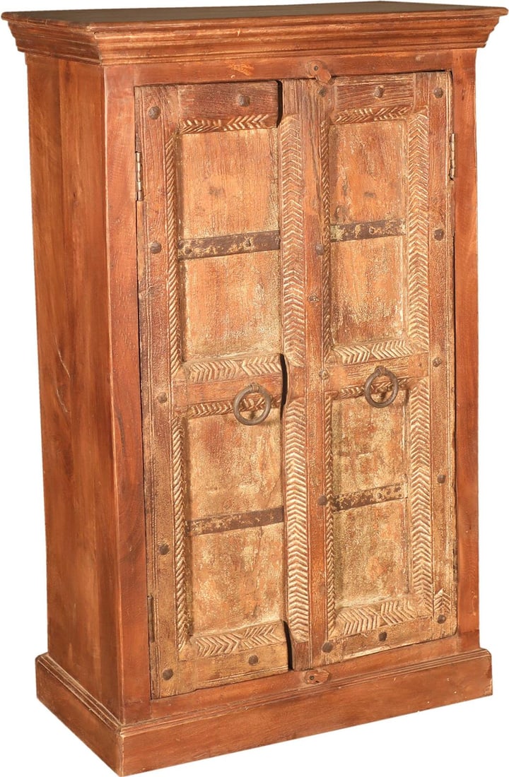 Teak Wood Cabinet Brown Finish (1 of 2)