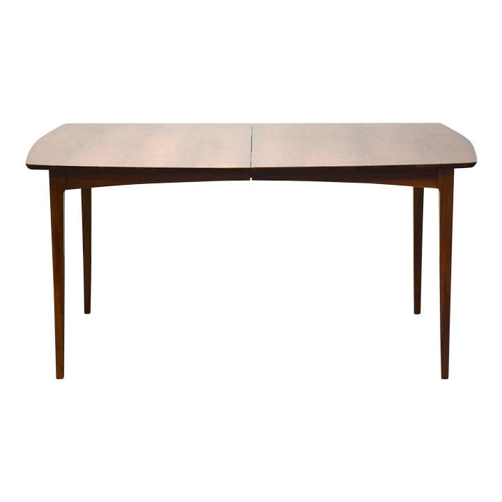 Mid Century Modern Walnut Dining Table 60x40 Brown: Mid Century Modern Walnut Dining Table 60x40 Brown This mid-century modern dining table is crafted from rich walnut wood, showcasing a beautiful brown hue that adds warmth to any dining space. The tab