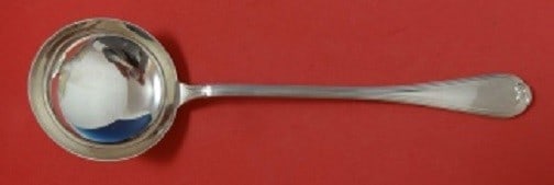 Christofle Oceana Sterling Silver Soup Ladle 11 5/8 Inch: Christofle Oceana Sterling Silver Soup Ladle 11 5/8 Inch This exquisite soup ladle features the Oceana pattern by Christofle, crafted from high-quality sterling silver. With a generous length of 11 5/