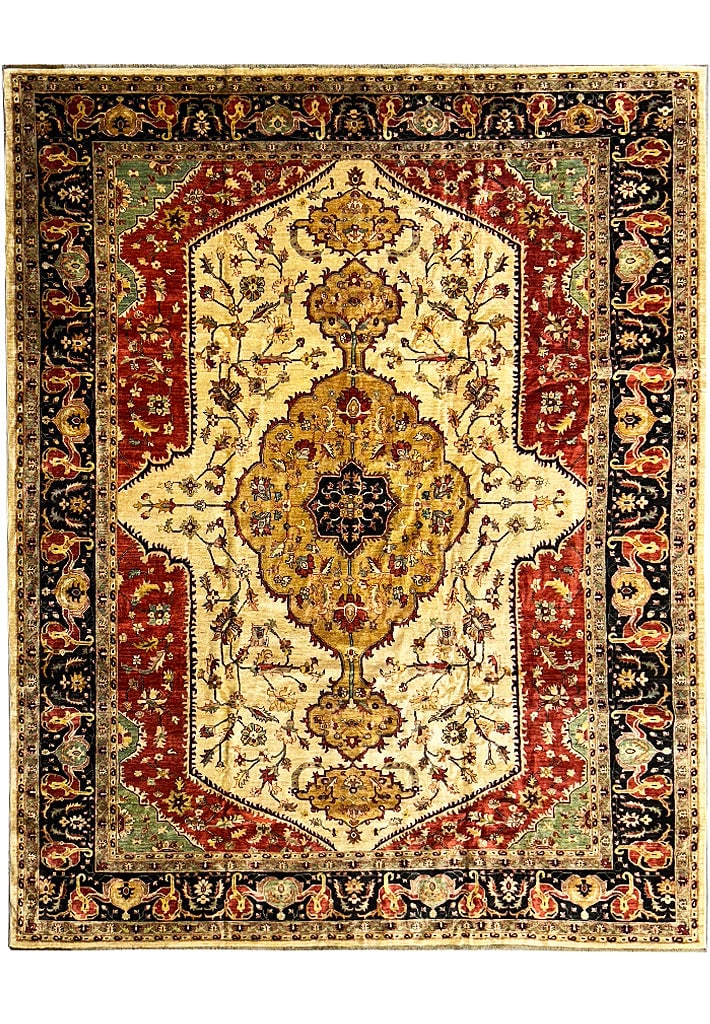 12' x 15' New Chobi Peshawar Serapi Hand-Knotted Wool Rug: 12' x 15' New Chobi Peshawar Serapi Hand-Knotted Wool Rug Free continental US Shipping Introducing the exquisite 12' x 15' New Chobi Peshawar Rug Serapi, a stunning blend of traditional charm and mode