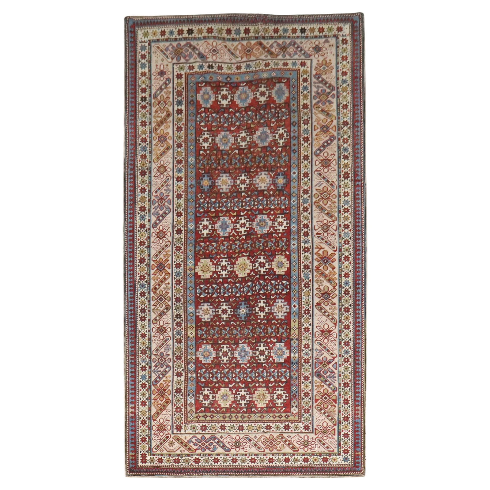 19th Century Antique Caucasian Chi Chi Kuba Kazak Wool Rug (1 of 9)
