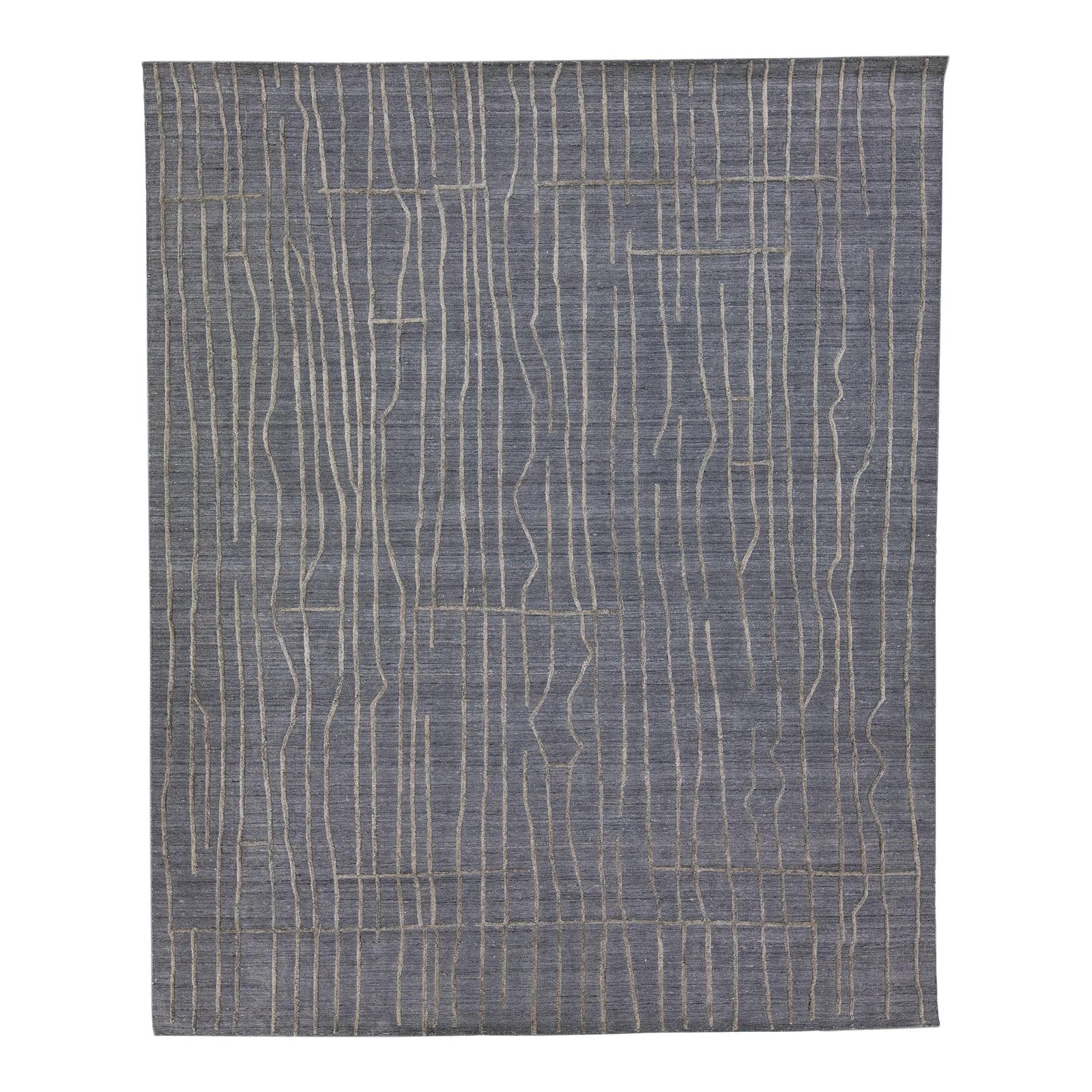 Thom Filicia Charcoal Wool Viscose Handmade 8' x 10' Rug: Thom Filicia Charcoal Wool Viscose Handmade 8' x 10' Rug Elevate your home decor with this stunning Contemporary Texture Handmade Rug from the Thom Filicia Home Collection. Crafted in India, this exqu