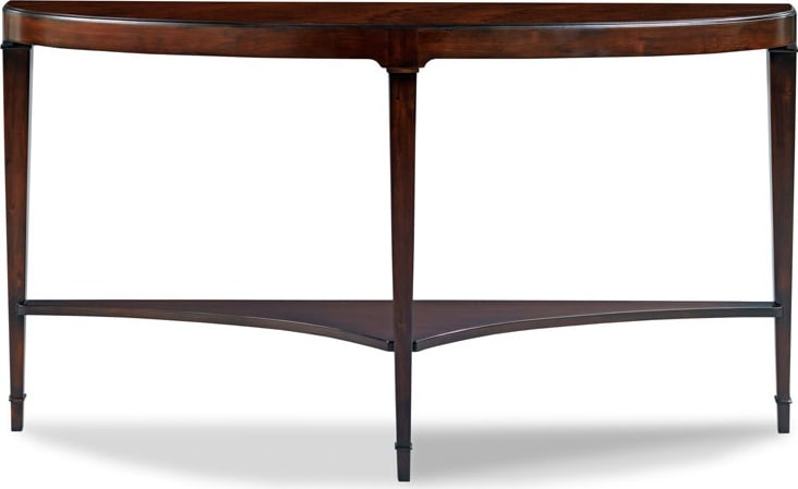 Woodbridge Addison Ebonized Mahogany Demilune Console Table 32H x 56W x 12D (1 of 4)