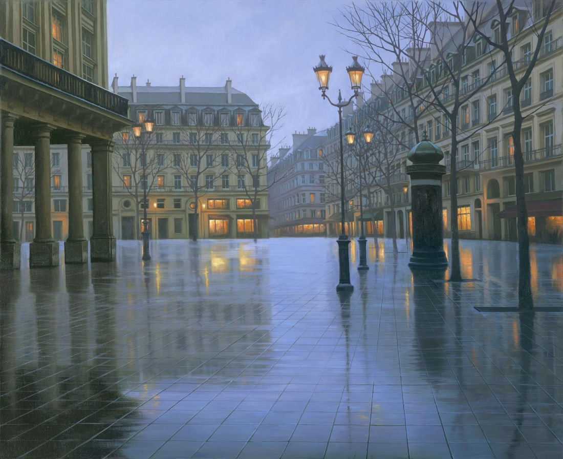 Alexei Butirskiy Place Vendome Signed Limited Edition Giclee Canvas 27x22: Alexei Butirskiy Place Vendome Signed Limited Edition Giclee Canvas 27x22 This stunning limited edition giclee print titled "Place Vendome" by artist Alexei Butirskiy showcases a captivating realism s