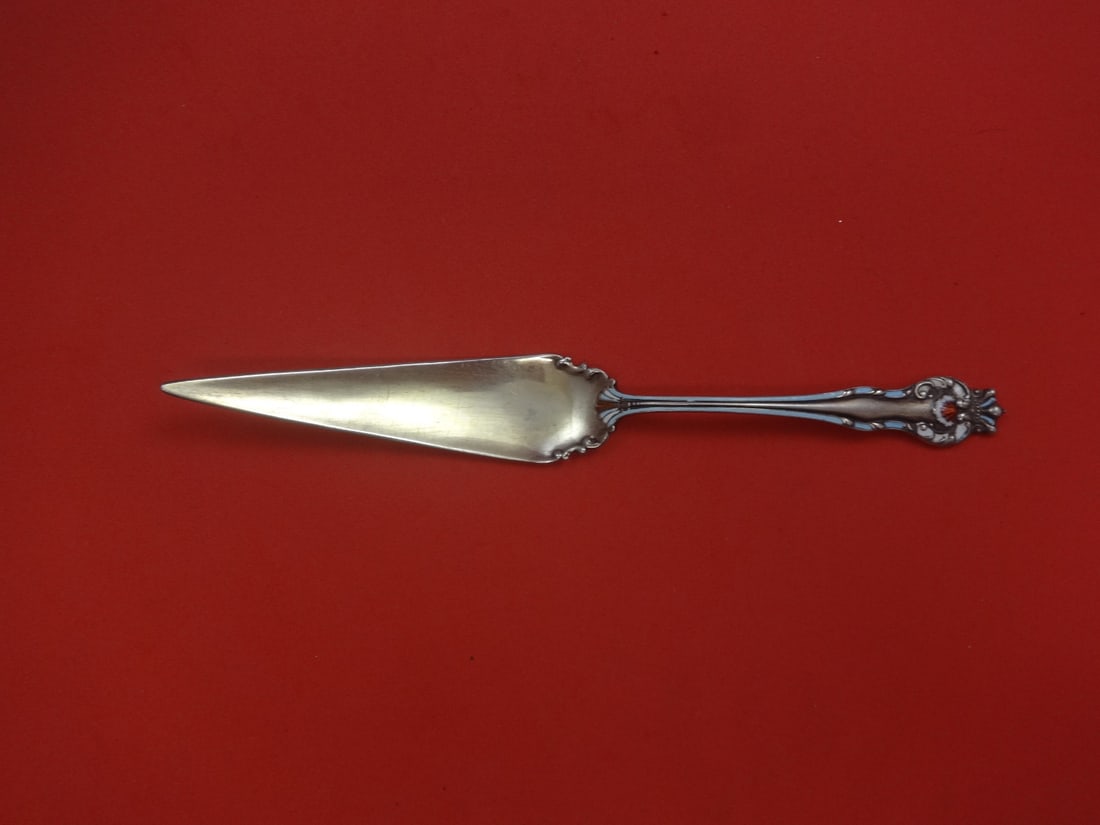 Queens by Howard Sterling Silver Jelly Cake Server with Enamel 9.5": Queens by Howard Sterling Silver Jelly Cake Server with Enamel 9.5" This exquisite jelly cake server from the Queens by Howard pattern is crafted from sterling silver, featuring elegant enamel accents