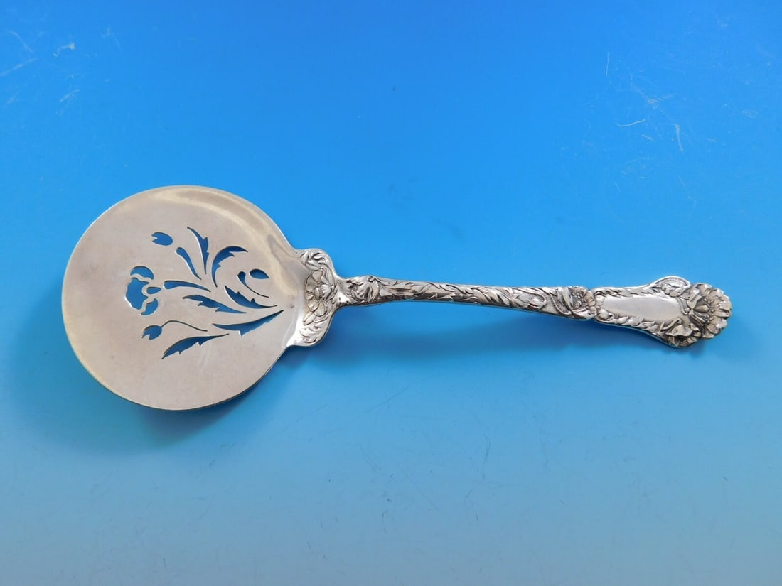 Gorham Poppy Sterling Silver 6 Inch Cucumber Server: Gorham Poppy Sterling Silver 6 Inch Cucumber Server This exquisite 6" cucumber server, crafted by Gorham, features the elegant Poppy pattern and is made from high-quality sterling silver. Dating betwe