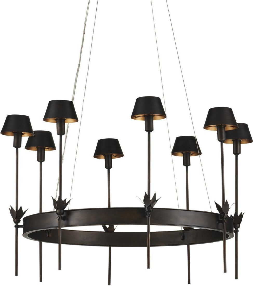 Clarence Mallari Coterie LED Chandelier Contemporary Design Bronze Finish (1 of 4)