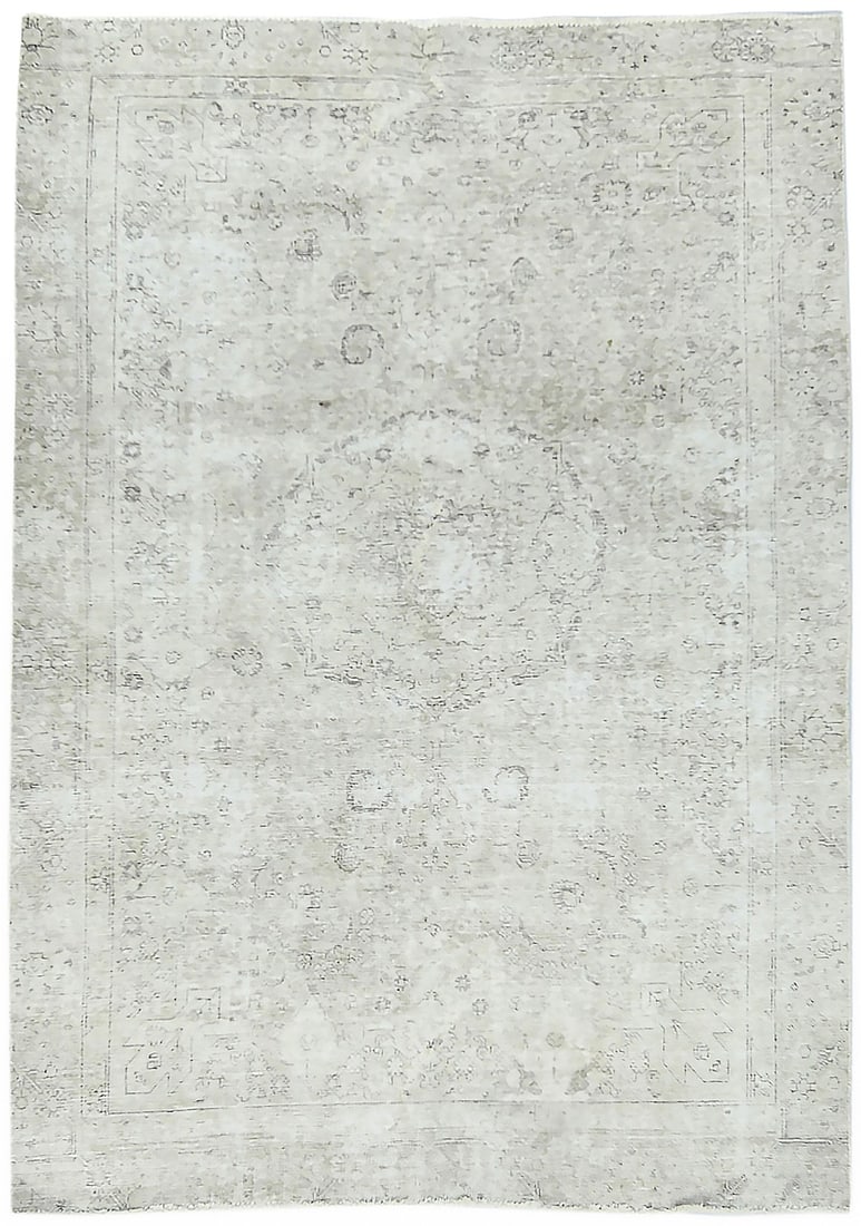 Hand-Knotted Wool Floral Medallion Area Rug Vintage 5'11 x 8'4 Western Asia: Hand-Knotted Wool Floral Medallion Area Rug Vintage 5'11 x 8'4 Western Asia This handmade antique oriental rug features a traditional floral medallion design with muted tones of beige, cream, and dark