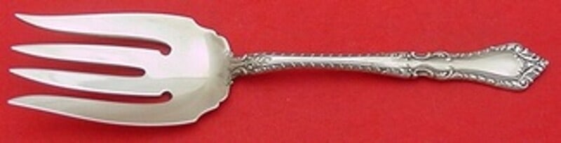 Watson Foxhall Sterling Silver Vintage Cold Meat Fork 7 3/4": Watson Foxhall Sterling Silver Vintage Cold Meat Fork 7 3/4" This vintage serving fork is a stunning example of the Foxhall pattern by Watson, crafted from high-quality sterling silver. Measuring 7 3/