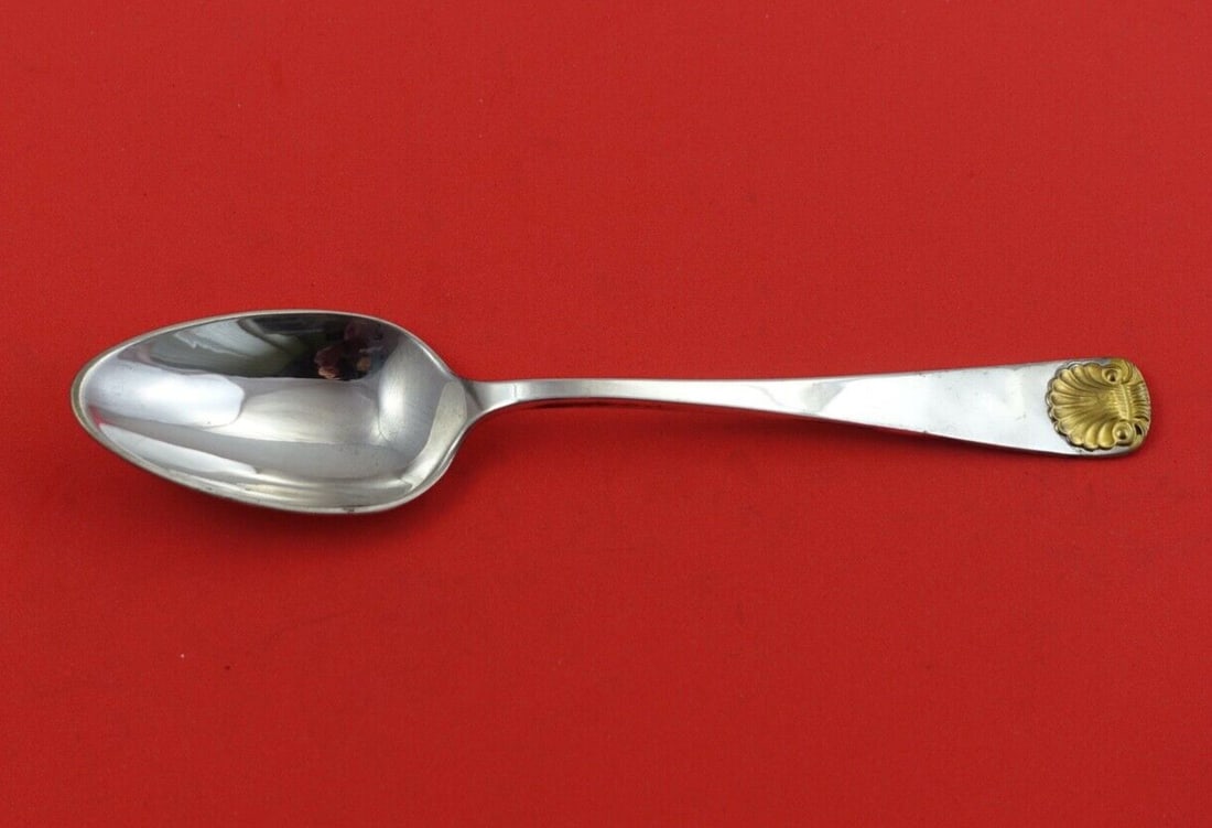 Old Newbury Crafters Cambridge Gold Sterling Silver Soup Spoon 7": Old Newbury Crafters Cambridge Gold Sterling Silver Soup Spoon 7" This exquisite 7" place soup spoon is crafted from high-quality sterling silver and features the elegant Cambridge Gold pattern by Old