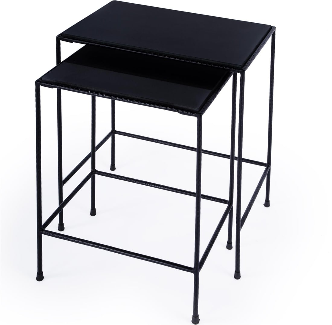 Butler Carrera Outdoor Nesting Tables Transitional Style Metal Finish: Butler Carrera Outdoor Nesting Tables Transitional Style Metal Finish Enhance your outdoor space with these stylish nesting tables, expertly crafted for both functionality and aesthetic appeal. Design