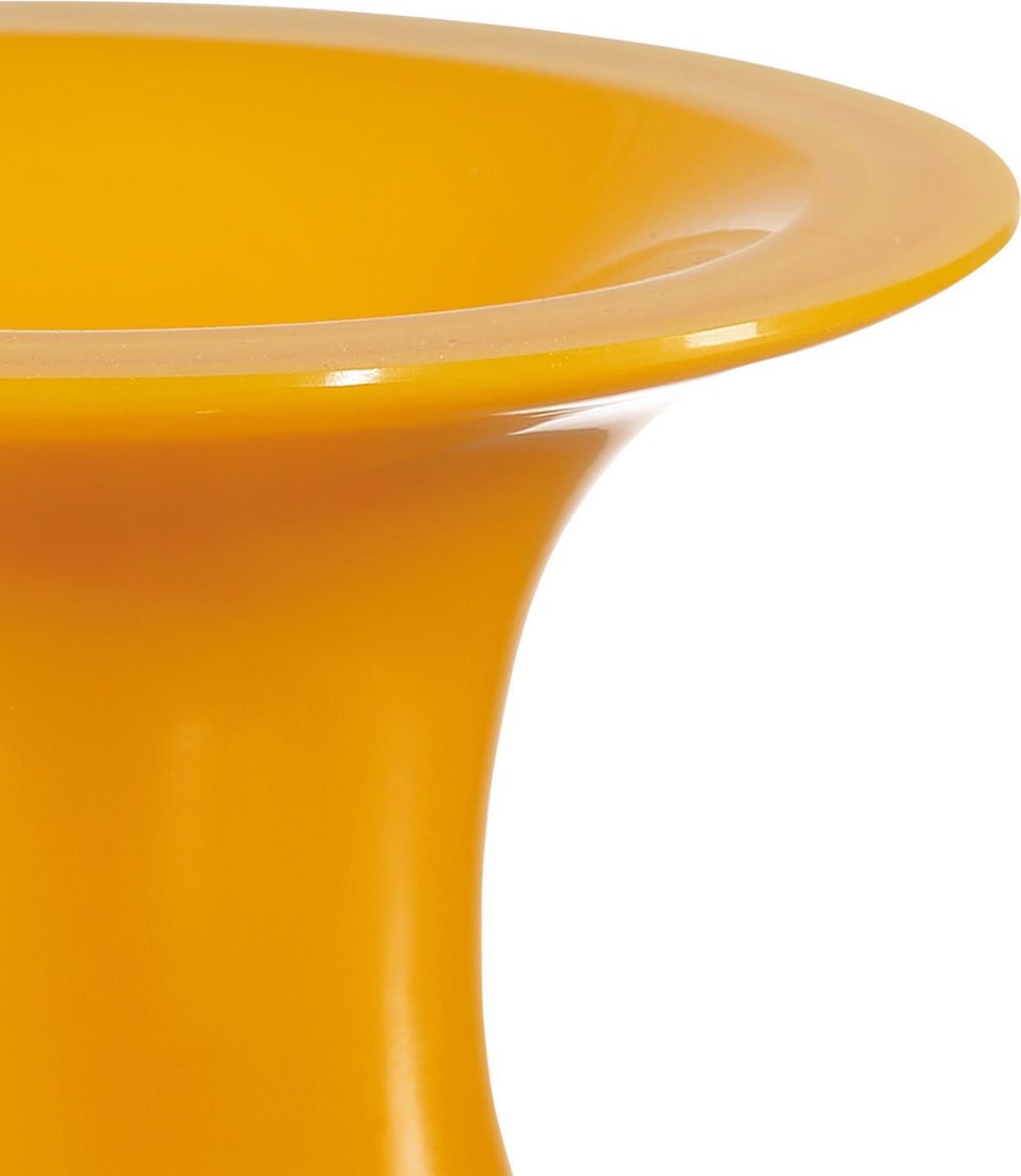 Currey Imperial Yellow Glass Vase 8.75 Inches Peking Style: Currey Imperial Yellow Glass Vase 8.75 Inches Peking Style This exquisite Traditional Yellow Glass Vase showcases a beautiful Peking style, perfect for adding a touch of elegance to any space. Crafted