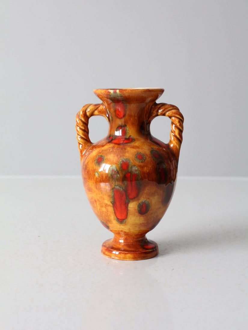 Amphora Style Vintage Drip Glaze Vase with Double Handles (1 of 9)