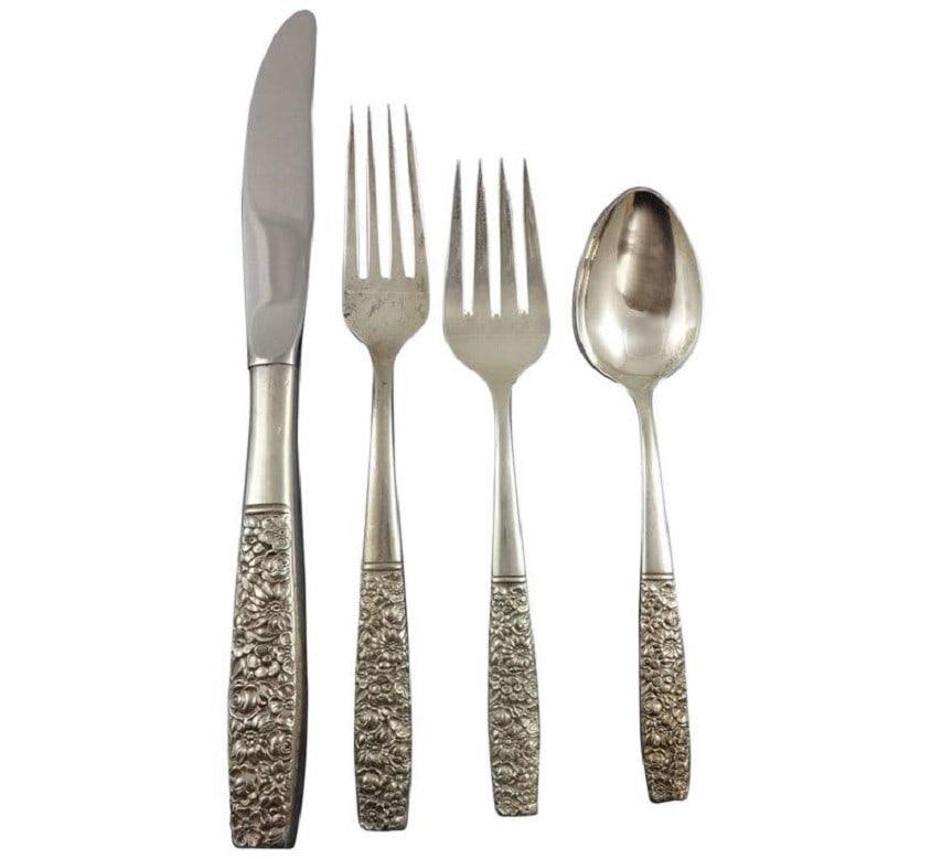 Towle Contessina Sterling Silver Flatware Set 45 Pieces Mid-Century Modern: Towle Contessina Sterling Silver Flatware Set 45 Pieces Mid-Century Modern Enhance your dining experience with this exquisite Contessina flatware set by Towle, elegantly crafted from sterling silver.