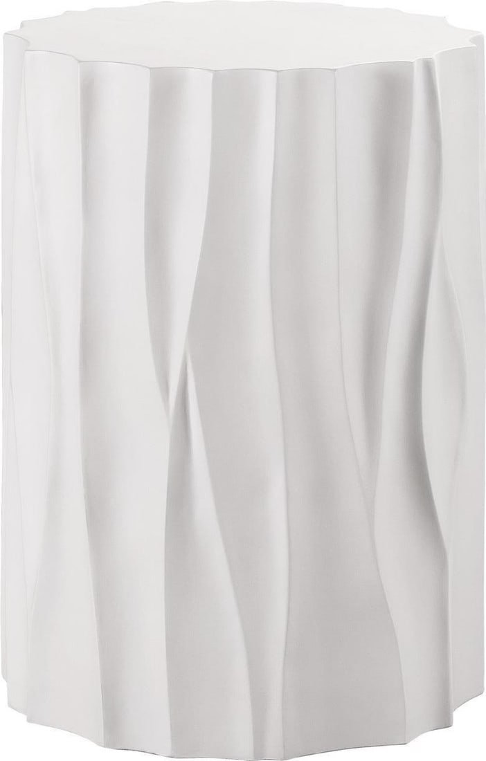 Universal Geneva White Cast Concrete Outdoor Table 22H 16W 16D: Universal Geneva White Cast Concrete Outdoor Table 22H 16W 16D Elevate your outdoor space with the Geneva White Cast Concrete Outdoor Table. This stylish and durable table features a contemporary Abac