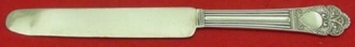 Gorham Milan Sterling Silver Dessert Knife 8 1/4 Inch Unmonogrammed: Gorham Milan Sterling Silver Dessert Knife 8 1/4 Inch Unmonogrammed This exquisite dessert knife from the Milan pattern by Gorham features a flat handle crafted entirely of sterling silver, measuring