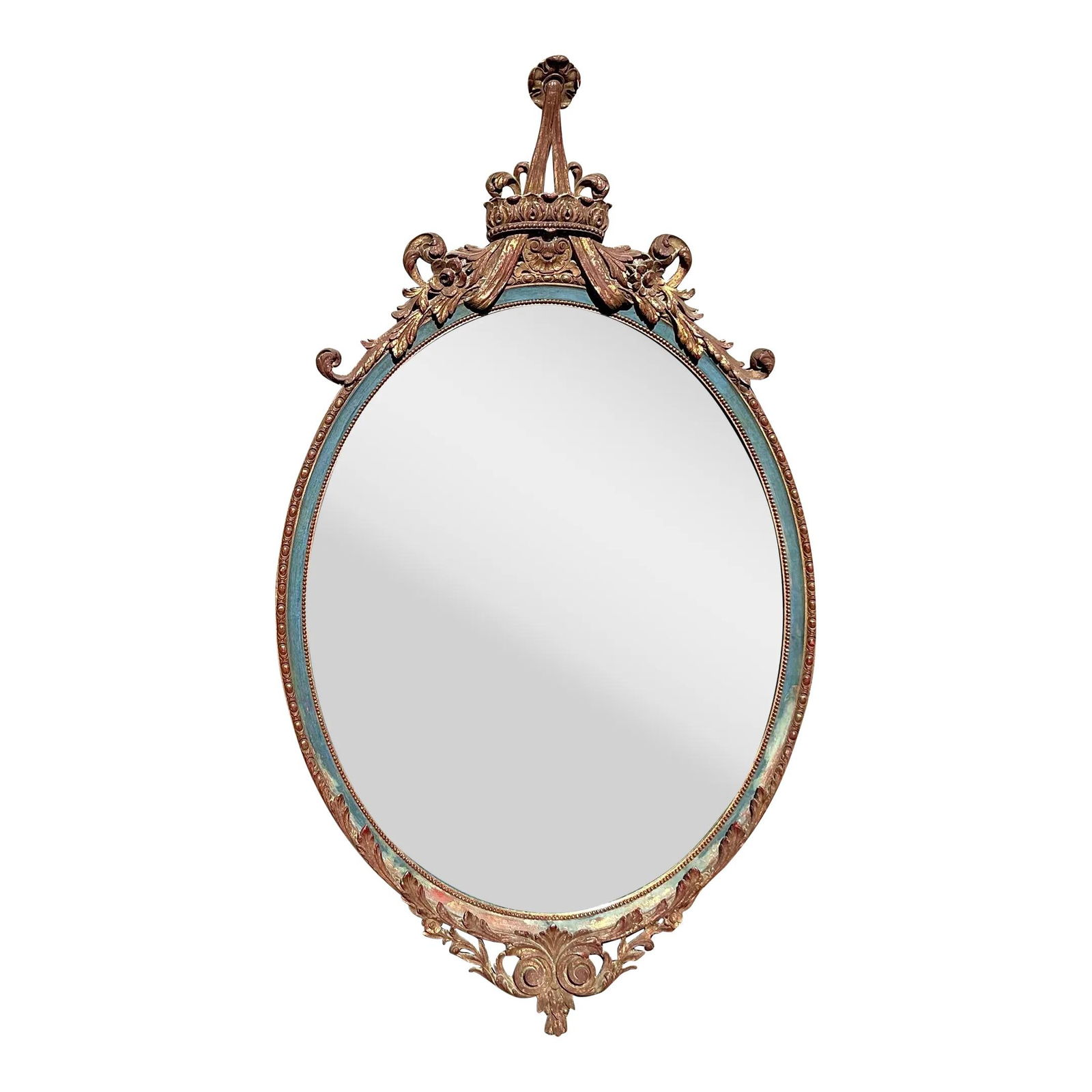 Vintage Regency Gold Gilt Tipped Swag Mirror 26.25 x 45.5 (1 of 6)