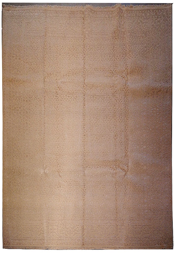 Transitional Elite Rug 8'10 x 11'8 Wool Silk Hand-Knotted India: Transitional Elite Rug 8'10 x 11'8 Wool Silk Hand-Knotted India Free continental US Shipping The 8.10 x 11.8 Tone Wool and Silk Transitional Elite Rug is a stunning piece that brings a calm and elegan