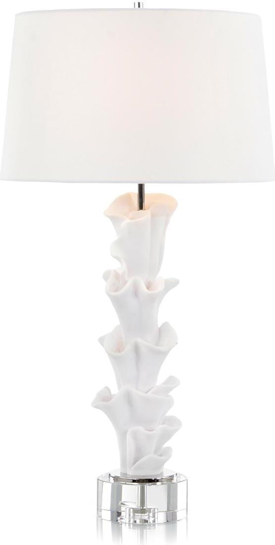 John-Richard Coral-Inspired Sculptural Table Lamp UL-Listed: John-Richard Coral-Inspired Sculptural Table Lamp UL-Listed Illuminate your space with this elegant coral-inspired sculptural table lamp. Standing at a height of 33.75 inches, the lamp features a slee
