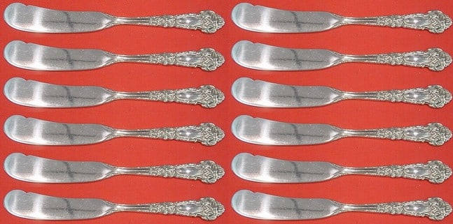 Reed & Barton French Renaissance 12pc Sterling Silver Butter Spreader Set: Reed & Barton French Renaissance 12pc Sterling Silver Butter Spreader Set Enhance your dining experience with this exquisite 12-piece butter spreader set from the French Renaissance pattern by Reed &