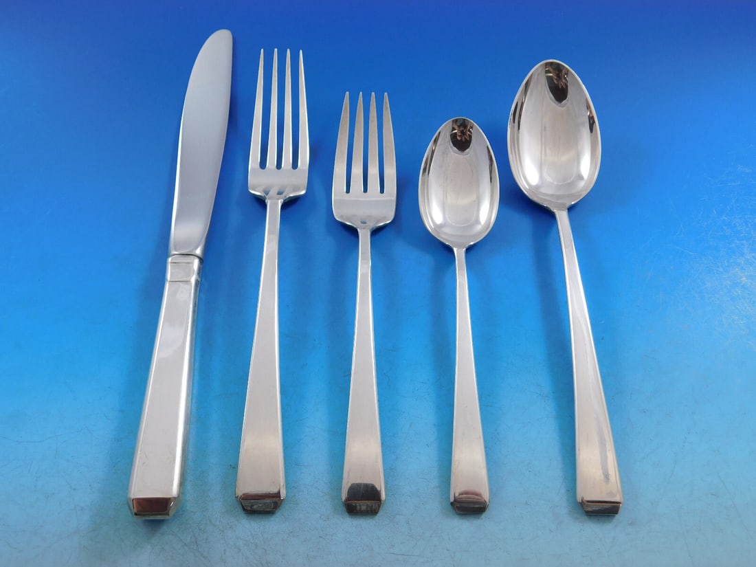 Towle Craftsman Sterling Silver Flatware Set for 8 - 46 Pieces with Storage Chest: Towle Craftsman Sterling Silver Flatware Set for 8 - 46 Pieces with Storage Chest This elegant Craftsman by Towle Sterling Silver Flatware Set is designed for 8 and includes a total of 46 pieces. The