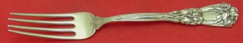 Durgin-Gorham Iris Sterling Silver Regular Fork 7": Durgin-Gorham Iris Sterling Silver Regular Fork 7" This exquisite 7" regular fork from the Iris pattern by Durgin-Gorham is crafted from high-quality sterling silver. Featuring a classic design, this