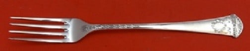 Faberge Imperial Court Sterling Silver Fork 7.25 Inch: Faberge Imperial Court Sterling Silver Fork 7.25 Inch Presenting the Imperial Court pattern by Faberge, this exquisite sterling silver regular fork measures 7 1/4". Crafted with attention to detail, i