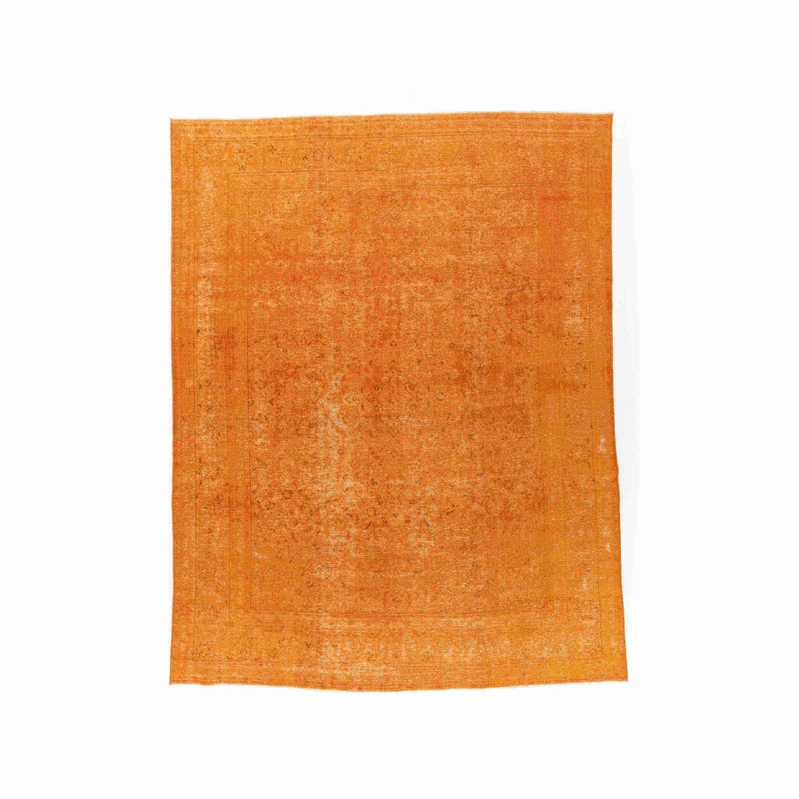 Vintage Handmade Wool on Cotton Carpet 300x375 cm: Vintage Handmade Wool on Cotton Carpet 300x375 cm This authentic handmade vintage carpet features a unique wool on cotton construction, showcasing the artistry of traditional craftsmanship. With doubl