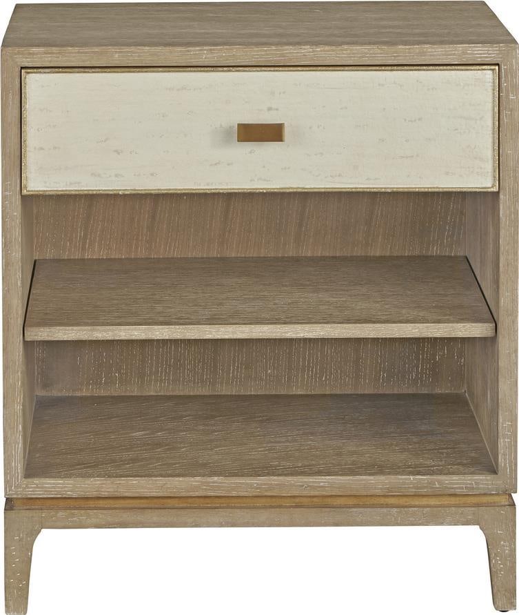 Port Eliot Regency Cerused Oak Cabinet with White Drawer: Port Eliot Regency Cerused Oak Cabinet with White Drawer This stylish cerused oak cabinet features a chic design with white drawer fronts and gold accents, embodying a vintage aesthetic. Perfect for a