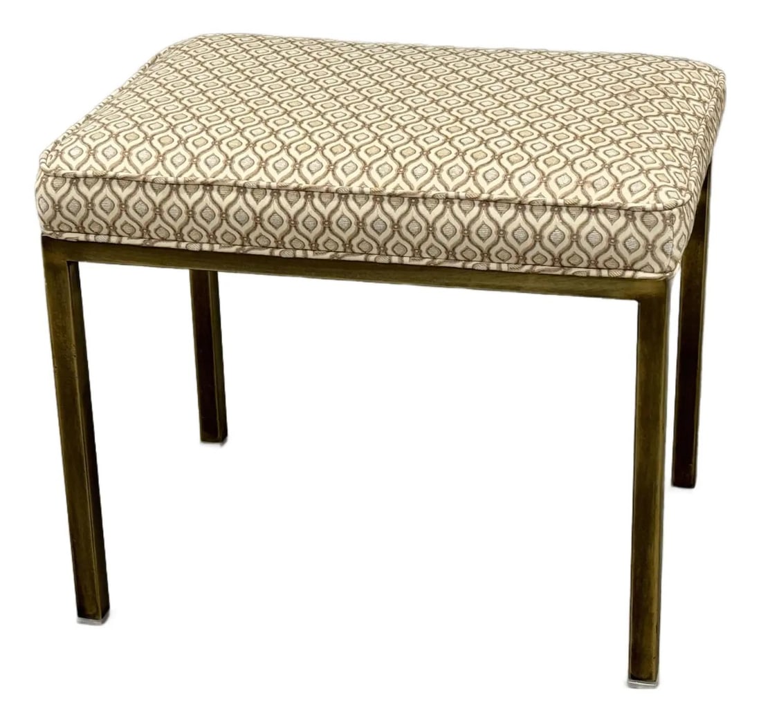 Authentic Mastercraft Brass Bench Stool Hollywood Regency Style (1 of 7)