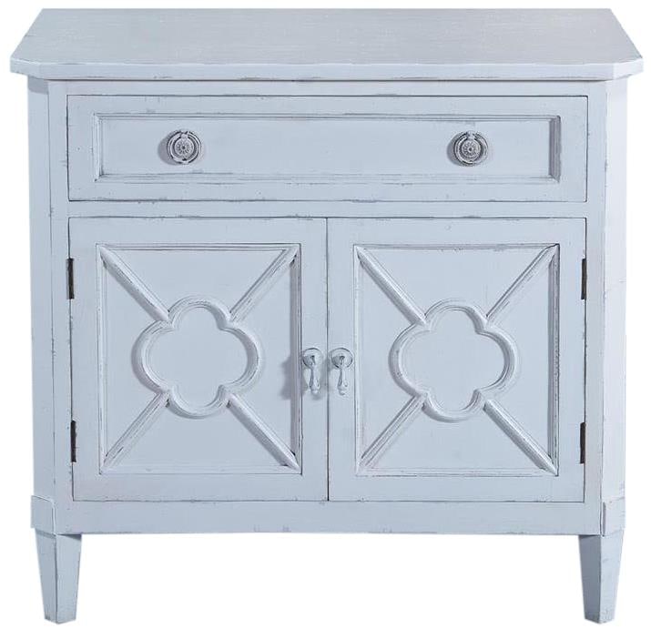 Wilcox White Nightstand Solid Wood Transitional Style - 4