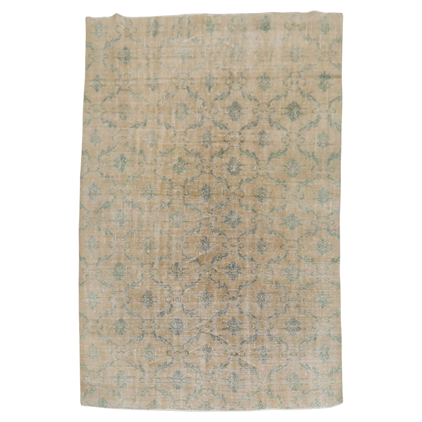 Chic Distressed Vintage Turkish Rug 68 x 107 Mid-Century Modern Wool: Chic Distressed Vintage Turkish Rug 68 x 107 Mid-Century Modern Wool Experience the charm of the Zabihi Collection with this Distressed Vintage Turkish Rug, a unique addition to any Mid-Century Modern