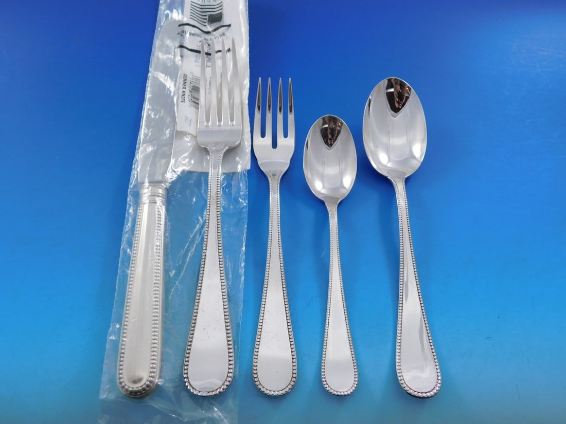 Wallace Palatina Sterling Silver Flatware Set 68 pcs Unused (1 of 9)