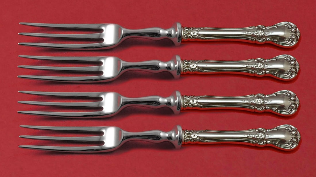 Towle Old Master Sterling Silver 4-Piece Fruit Fork Set 6 Inch: Towle Old Master Sterling Silver 4-Piece Fruit Fork Set 6 Inch This exquisite 4-piece fruit fork set is crafted from high-quality sterling silver in the elegant Old Master pattern by Towle. Each fork