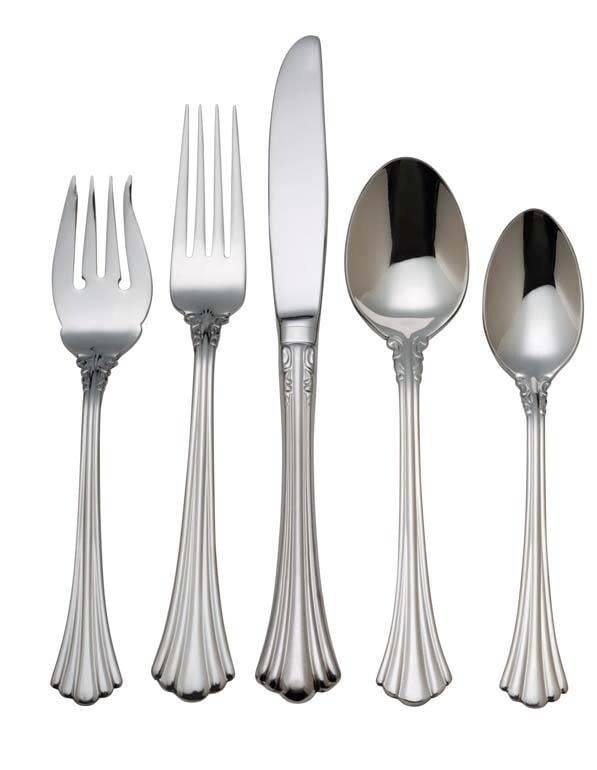 Reed & Barton 1800 Stainless Steel Flatware Set for 12 - 60 Pieces: Reed & Barton 1800 Stainless Steel Flatware Set for 12 - 60 Pieces Upgrade your dining experience with this 1800 Stainless Steel Flatware Set by Reed & Barton, designed for service for 12. This 60-pie