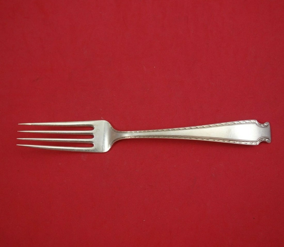 Whiting Saint Martins A Engraved Sterling Silver Fork 7 1/4 Inch: Whiting Saint Martins A Engraved Sterling Silver Fork 7 1/4 Inch This exquisite sterling silver fork features the elegant 'Saint Martins A Engraved' pattern by Whiting, crafted between 1900 and 1940.