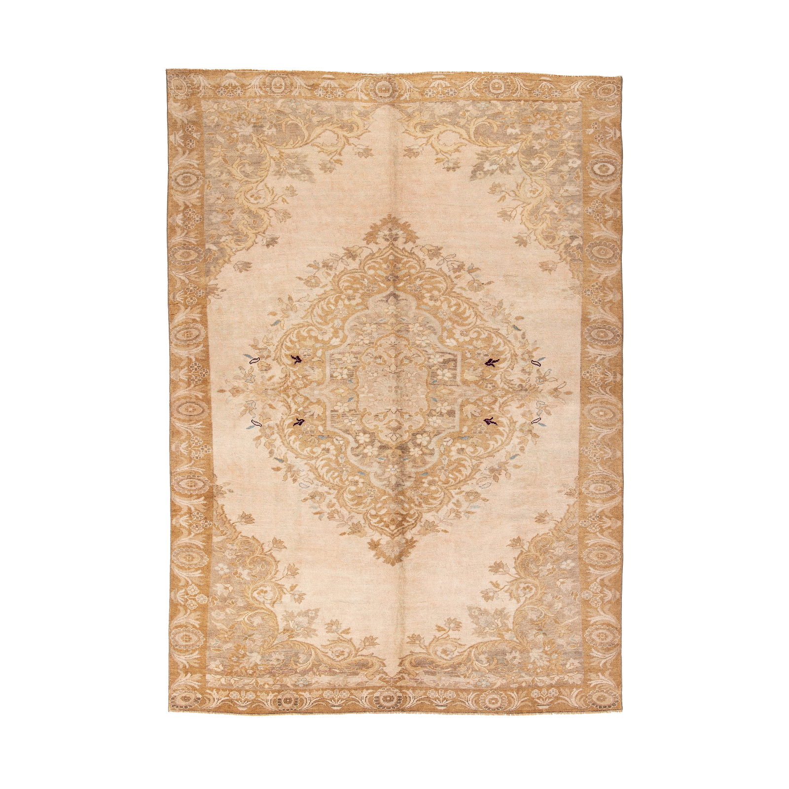 Authentic Handmade Anatolia Wool Carpet 95.3 x 134.3 Inches: Authentic Handmade Anatolia Wool Carpet 95.3 x 134.3 Inches Discover the beauty of this authentic handmade Anatolia carpet, crafted with precision from high-quality wool on wool. This stunning piece s