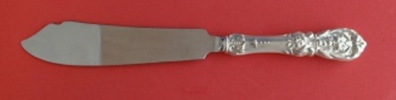 Reed and Barton Francis I Sterling Silver Cake Knife 10 3/8 Inch: Reed and Barton Francis I Sterling Silver Cake Knife 10 3/8 Inch This exquisite cake knife is crafted from sterling silver, featuring the iconic Francis I pattern by Reed & Barton. It boasts a stainle