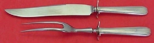 Towle Aristocrat Sterling Silver 2-Piece Steak Carving Set: Towle Aristocrat Sterling Silver 2-Piece Steak Carving Set Enhance your dining experience with this exquisite 2-piece steak carving set from the Aristocrat pattern by Towle. Crafted from high-quality