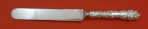 Wallace Waverly Sterling Silver Dinner Knife Blunt 9 3/4" 1850-1899: Wallace Waverly Sterling Silver Dinner Knife Blunt 9 3/4" 1850-1899 This Waverly by Wallace dinner knife features a stunning sterling silver composition, showcasing a hollow handle and a blunt blade,