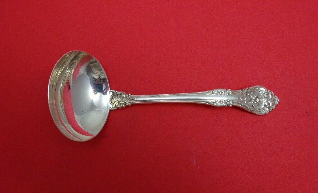 Gorham King Edward Sterling Silver Gravy Ladle 6 3/8 Original Serving: Gorham King Edward Sterling Silver Gravy Ladle 6 3/8 Original Serving This exquisite gravy ladle is part of the King Edward pattern by Gorham, crafted from high-quality sterling silver. Measuring 6 3/
