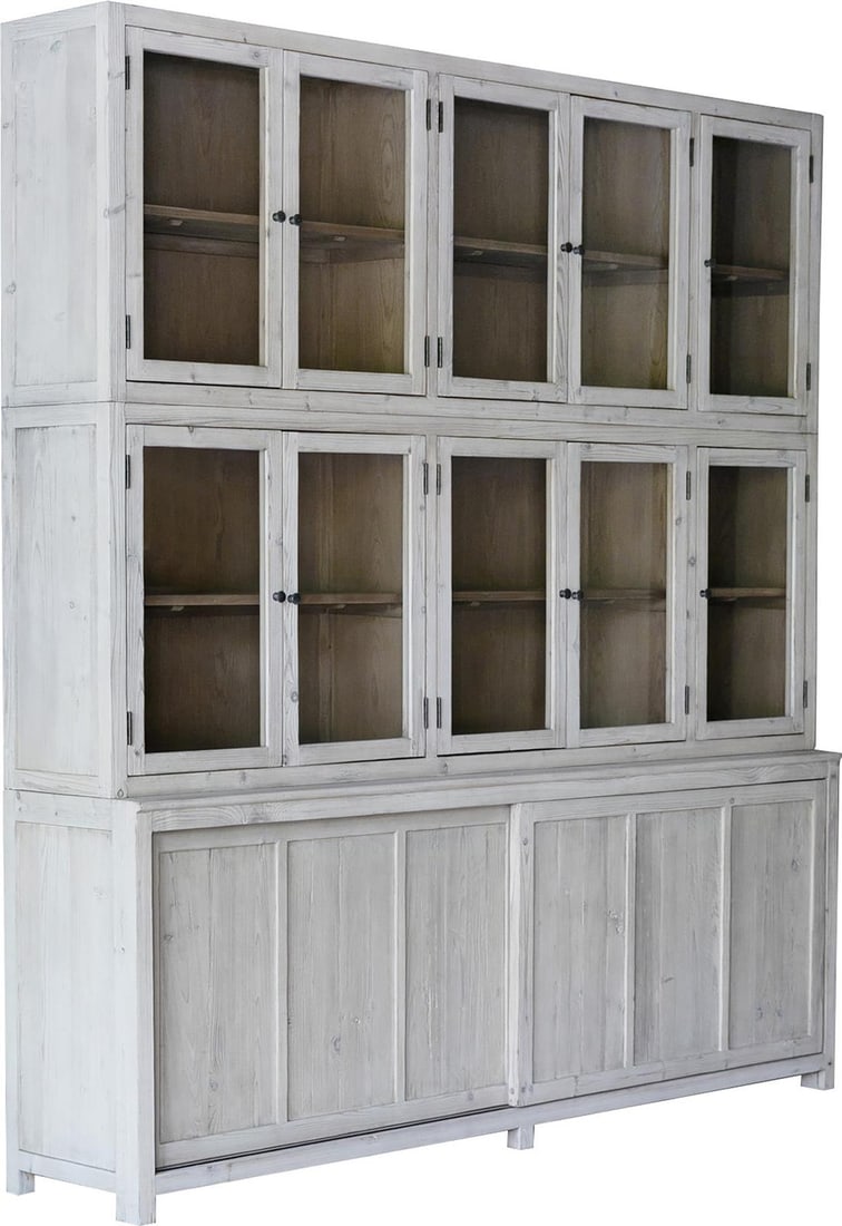 Haley Collection Light Gray Wash Reclaimed Pine Cabinet: Haley Collection Light Gray Wash Reclaimed Pine Cabinet Enhance your living space with the stylish reclaimed pine cabinet from the Haley Collection. This cabinet showcases a light gray wash sealed fin