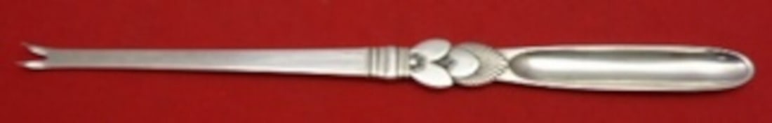 Georg Jensen Cactus Sterling Silver Lobster Pick 7.5" Art Deco Design: Georg Jensen Cactus Sterling Silver Lobster Pick 7.5" Art Deco Design This exquisite lobster pick from the renowned Cactus pattern by Georg Jensen showcases the elegance of sterling silver craftsmansh
