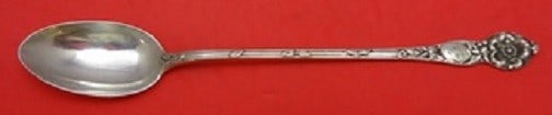 Watson Wild Rose Sterling Silver Iced Tea Spoon 7 Inch: Watson Wild Rose Sterling Silver Iced Tea Spoon 7 Inch This exquisite iced tea spoon features the elegant Wild Rose pattern by Watson, crafted from high-quality sterling silver. Measuring 7 inches in