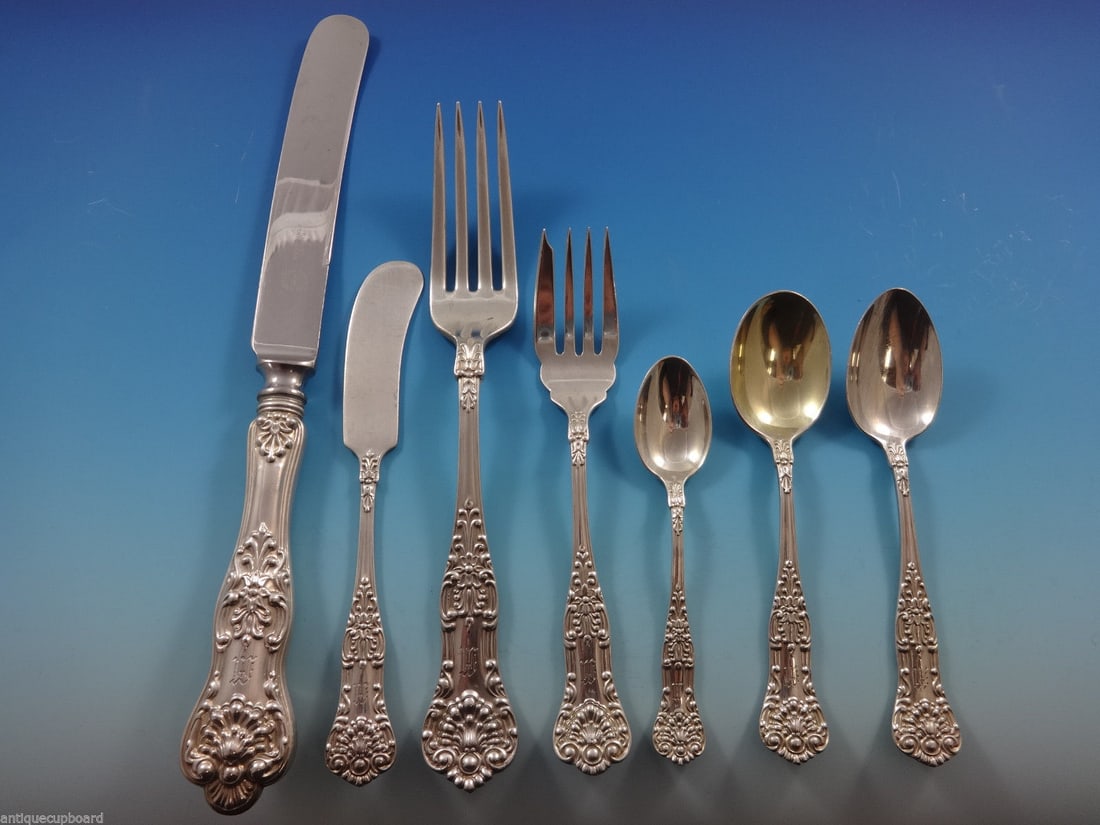 Birks Queens Sterling Silver Flatware Set 63 Pieces for 8 Canada: Birks Queens Sterling Silver Flatware Set 63 Pieces for 8 Canada Experience the elegance of the Queens by Birks Sterling Silver Flatware Set, a stunning collection that epitomizes sophistication and c