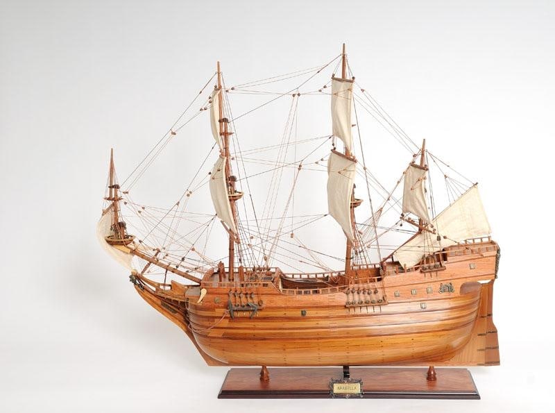 Exquisite Arabella Ship Model Nautical Style Collector's Gem: Exquisite Arabella Ship Model Nautical Style Collector's Gem Discover a stunning representation of maritime history with this Historical Arabella Ship Model, a true collector's gem. This intricately c