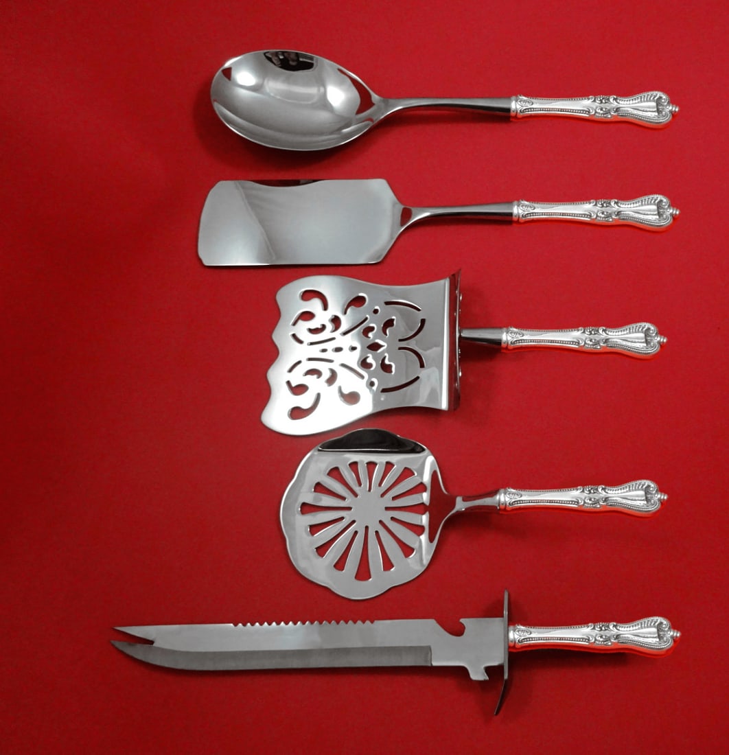 Towle Old Colonial Sterling Silver 5pc Brunch Serving Set Custom Made: Towle Old Colonial Sterling Silver 5pc Brunch Serving Set Custom Made Elevate your brunch gatherings with this exquisite 5-piece serving set from the Old Colonial pattern by Towle. Crafted from high-q